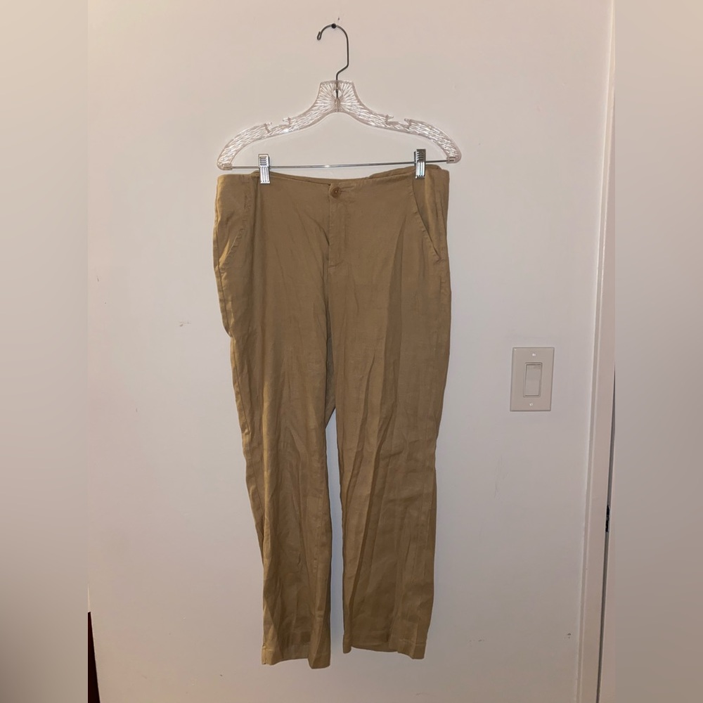 Beige trousers